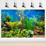Riivvdise tropical pet habitat backdrop providing enhanced visual depth to a reptile enclosure.