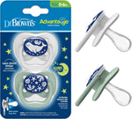 Dr. Brown's Advantage Pacifier, Blue Ocean, 0-6m, 2-Pack - Image 1