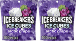 ICE BREAKERS Ice Cubes Arctic Grape Flavored Sugar Free Chewing Gum Pouch, 8.11 oz (100 Pieces) - Image 11