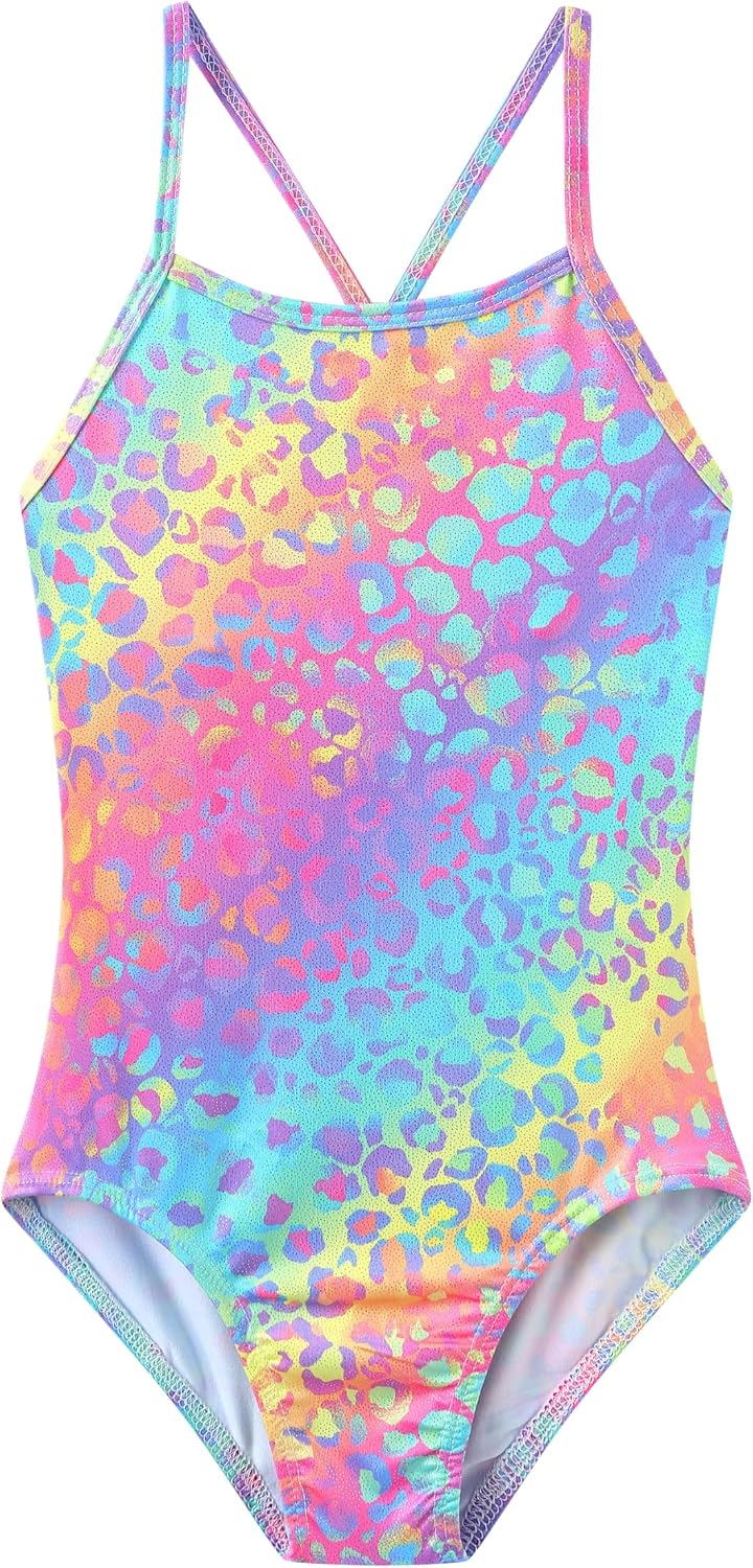 iLover girls sparkle one piece swimsuit front view