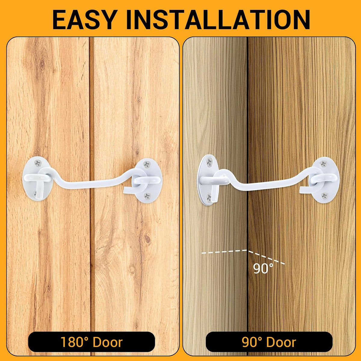LLOUSSAK cabin hook and eye plate with mounting screws