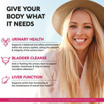 NutraHarmony urinary tract supplement nutrition facts label