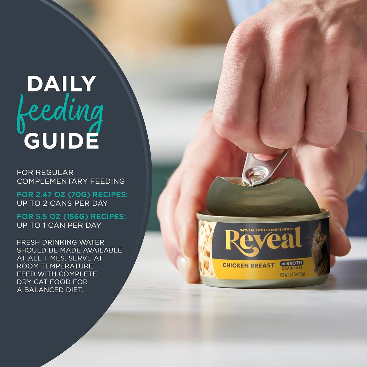 Reveal ocean fish wet cat food can