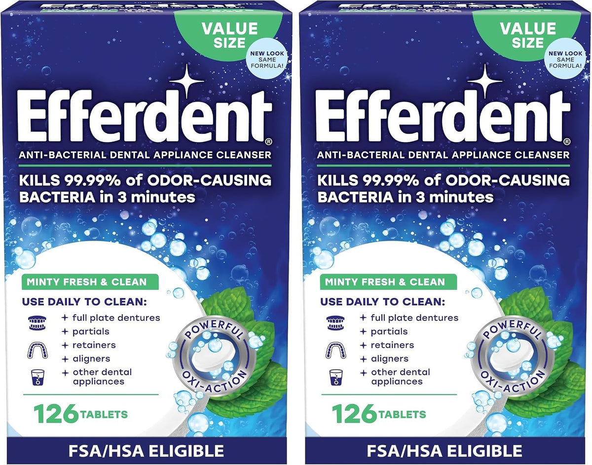Efferdent USA imported authenticity seal view