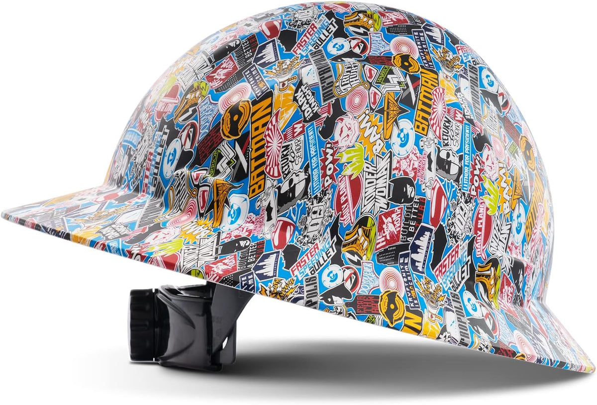 LANON Protection full brim FRP hard hat front view safety helmet