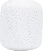 Close-up of Red Heart mercerized cotton thread texture and high-luster finish.