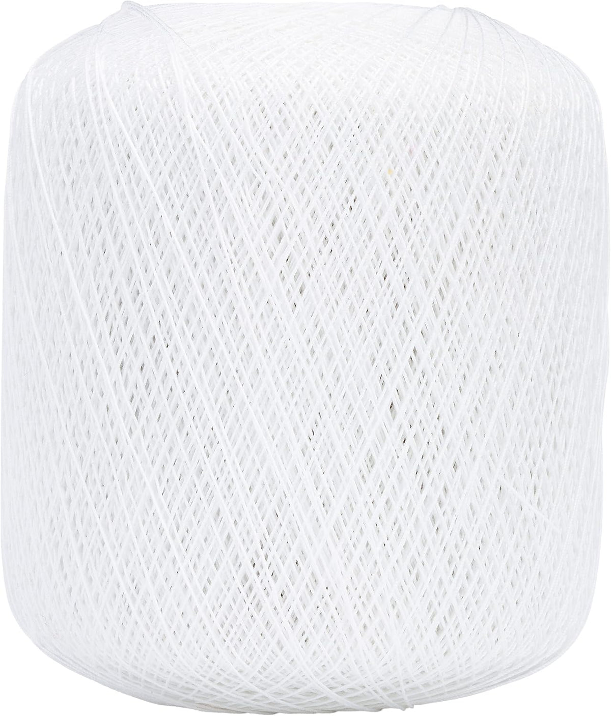 Close-up of Red Heart mercerized cotton thread texture and high-luster finish.