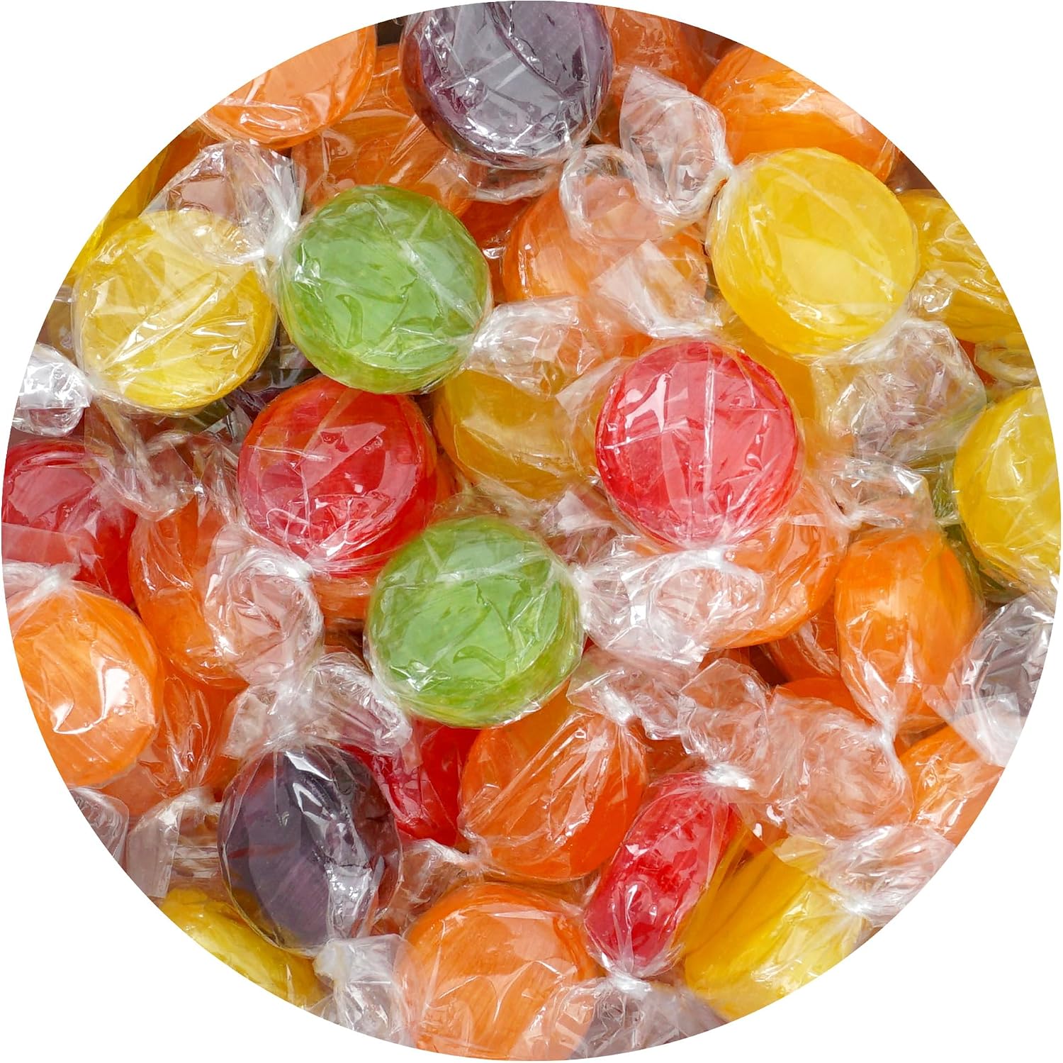 The Hampton Candy Company Assorted Fruit Hard Candy bulk bag front view