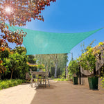 Infrange turquoise canopy fabric texture and GSM close-up