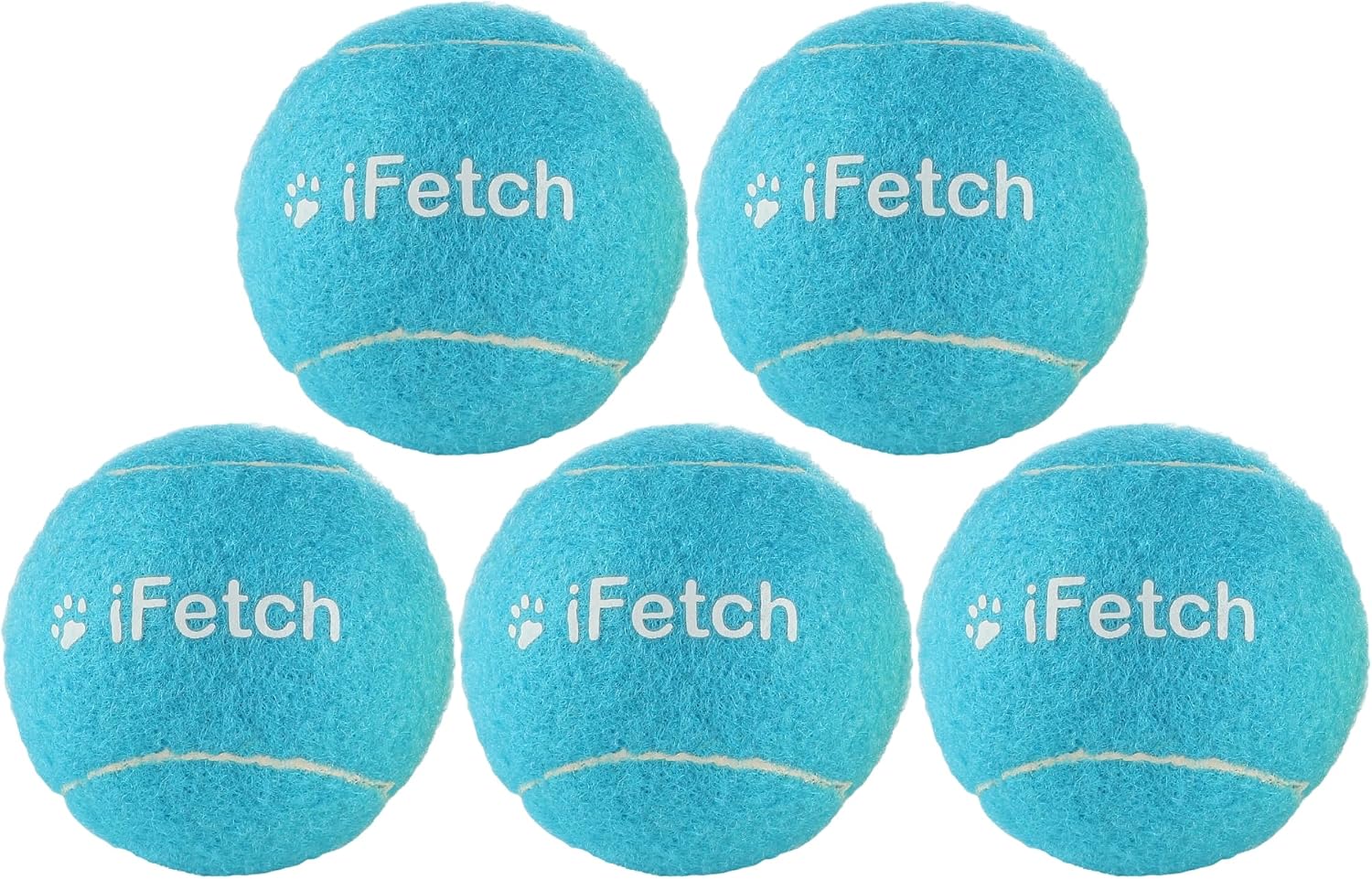 iFetch Mini Tennis Balls for Small and Medium Dogs, Toy Ball 5 Pack, Use with iFetch Automatic Launcher and iFetch Frenzy Brain Game, Blue, 1.5 Inch Diameter - Image 1