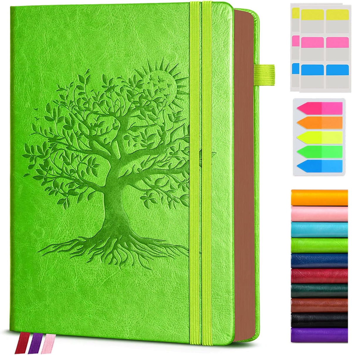 PAIBAS Lined Journal Notebook with 300 Page Numbered Pages, Vintage Leather | A4 Hardcover Large Notebook 8.5"X11.3", Daily Journal for Women Men,Writing Notebooks for Note Taking,Business,Work,Travel - Image 13