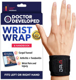 Doctor Developed Wrist Brace, Wrist Wraps for Carpal Tunnel Arthritis, Tendonitis, Hand Support, Ideal for Fitness, Weightlifting - Handbook Included (Wrist Brace 1 Pack) - Image 12