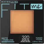 Maybelline Fit Me Matte + Poreless Pressed Face Powder Makeup & Setting Powder, Natural Tan, 1 Count - Image 1