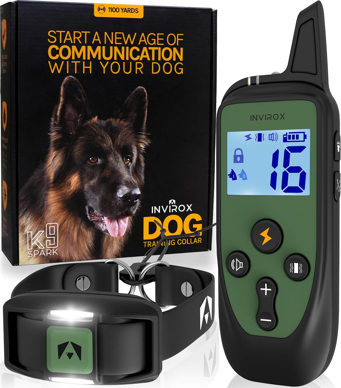 Invirox 2026 Edition dog training collar remote and receiver set