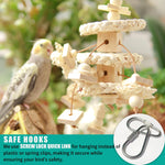 Vildroohowl premium bird enrichment toy featuring durable vegetable tanned leather cord.