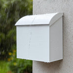 NACH Large Mailbox for House, 12.4"x7.1"x11.8 White Mailboxes for Outside, Waterproof Mailbox - Baxter-Style Wall Mount Mailboxes for Outside - Image 9