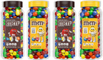 Back label of peanut candy jar highlighting ingredients list and nutritional information