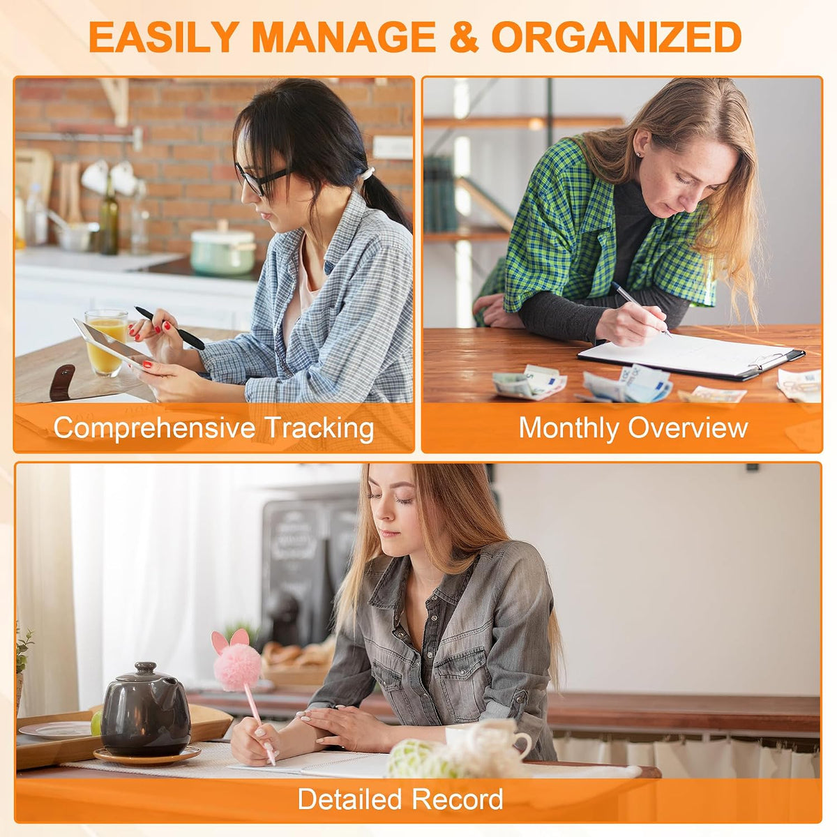 Notewells financial organizer back cover and thickness