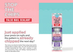 Nail-Aid top coat for press-ons lifestyle application display