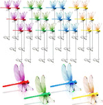 12 Pack Dragonfly Clips, Fake Dragonflies with Stakes, Realistic Plastic Dragonfly Garden Decorations, Fly Deterrent Clips for Hats, Pets, Horses, Deer, Yard, Patio, Indoor & Outdoor Decor - Image 10