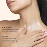 Clarins anti wrinkle neck cream cap and nozzle view