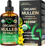 Mullein Drops for Lungs - USDA Organic Mullein Leaf Extract Liquid - 2 oz | Respiratory Health Support for Women & Men - Lung & Bronchial Cleanse for Smokers - As Tincture, Tea, Pills - Image 10