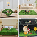 Qeils washable pet mat on living room floor