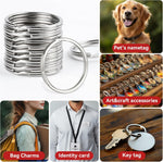 MAQIHAN metal split rings showing polished finish