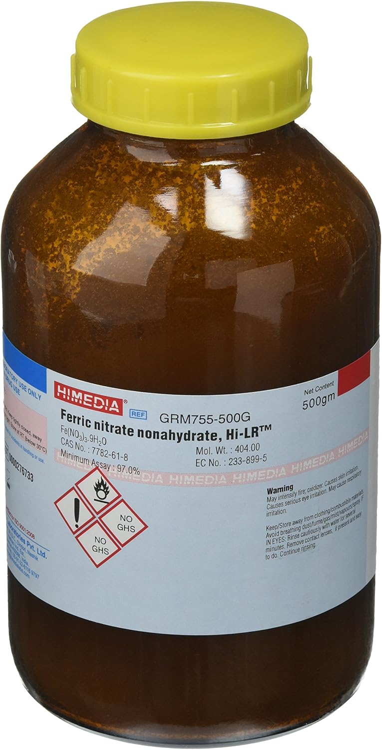 HiMedia GRM755-500G Ferric Nitrate Nonahydrate, Extra Pure, 500 g - Image 1