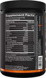 Rule 1 Essential Amino 9 tub back label nutrition facts