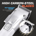 Fagaci Professional Hair Clippers for Men & Trimmer, Turbo Power Barber Kit | Clipper 5h and trimmer 3h battery life, High carbon steel blades, low noise, Burnout protection built in, corded or cordless - Image 9