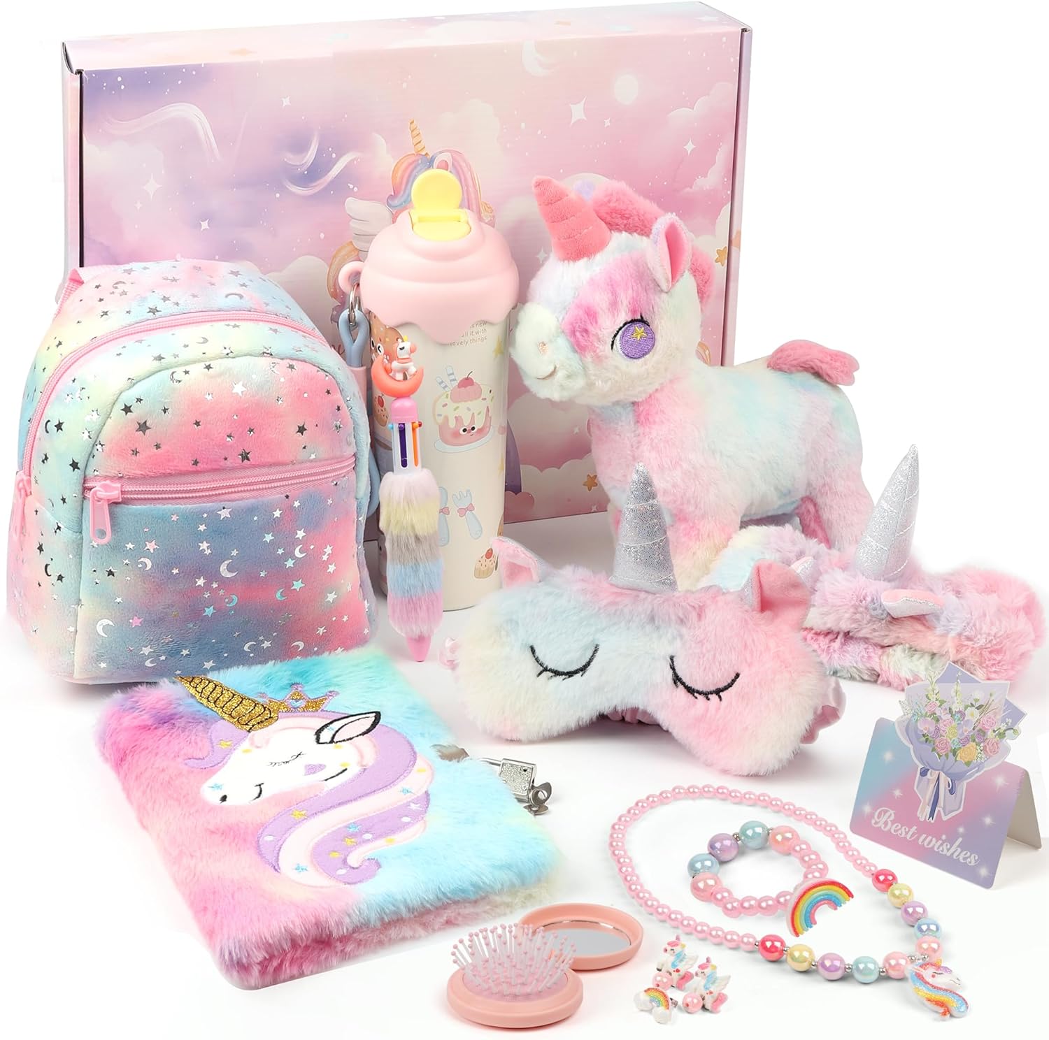 Wilava unicorn gift box set front view showing complete twelve piece collection