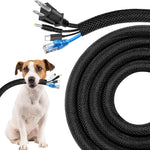 Secbolt Cord Protectors front view of black ten foot cable sleeve package
