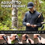 Cascade Mountain Tech trekking poles quick lock adjustment lever mechanism