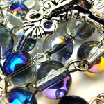 GeekTenet Catholic gift blue crystal beads