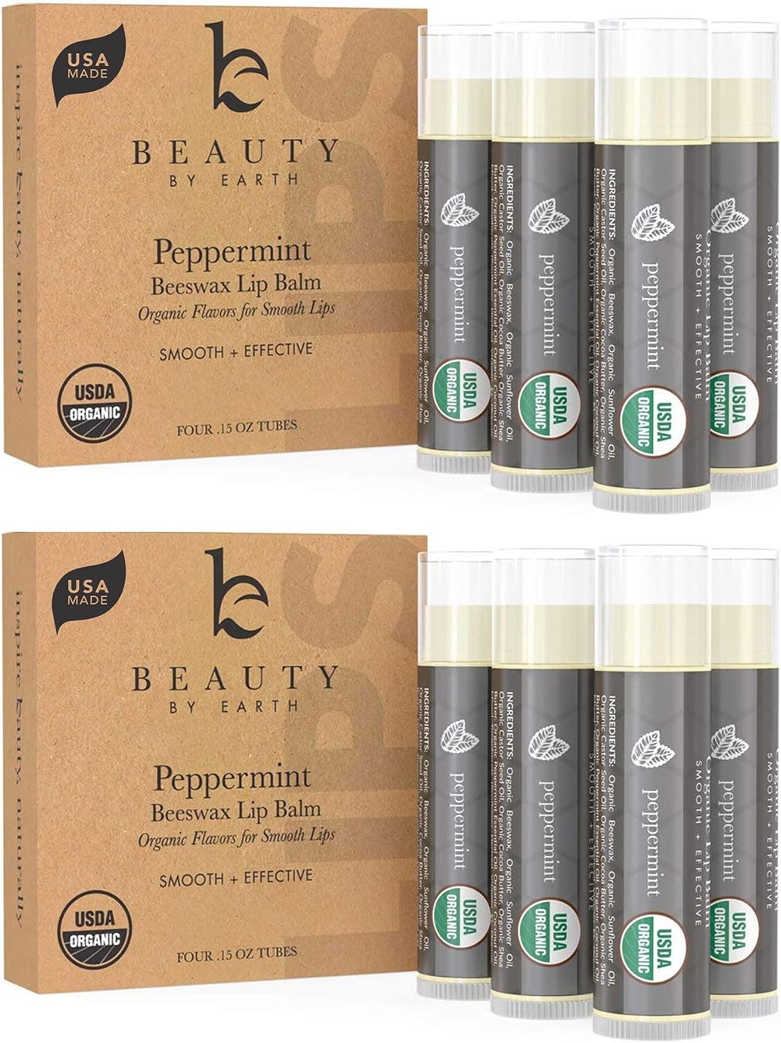 USDA Organic Lip Balm - USA Made with Natural Ingredients | Beeswax Vanilla Chapstick for Dry Lips, Gifts for Women, Hydrating Lip Balm, Beauty Birthday Gifts, Natural Chapstick - Image 9