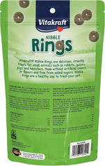 Vitakraft small pet crunchy snack bag showing product features.