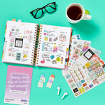 Avery school calendar stickers close up