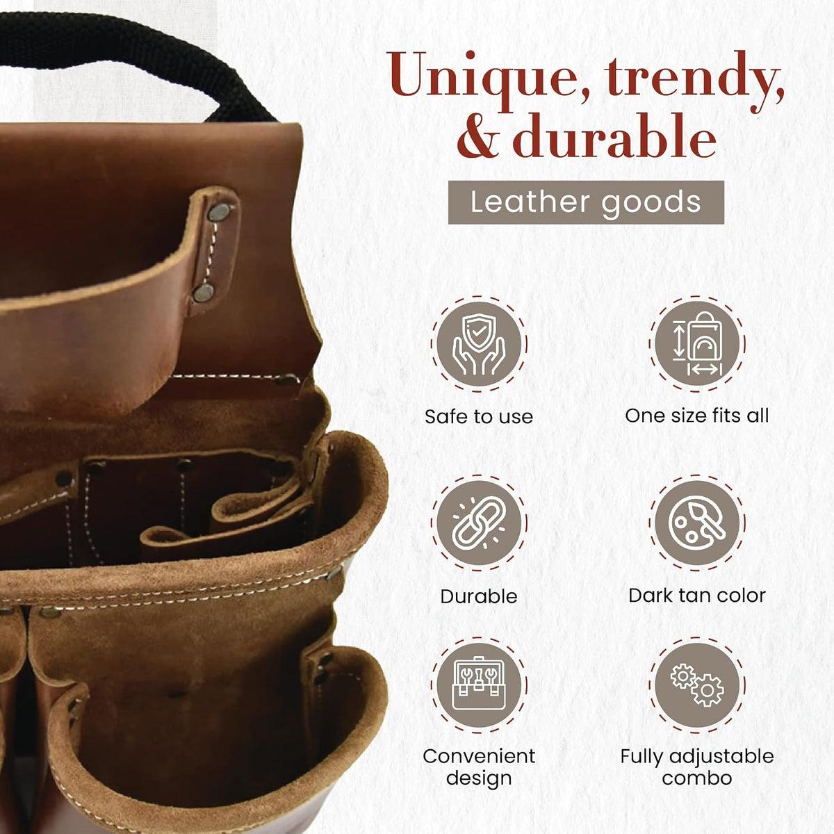 Style N Craft tool belt with hammer loop and tape holder