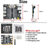 Treedix USB cable tester full kit package components view