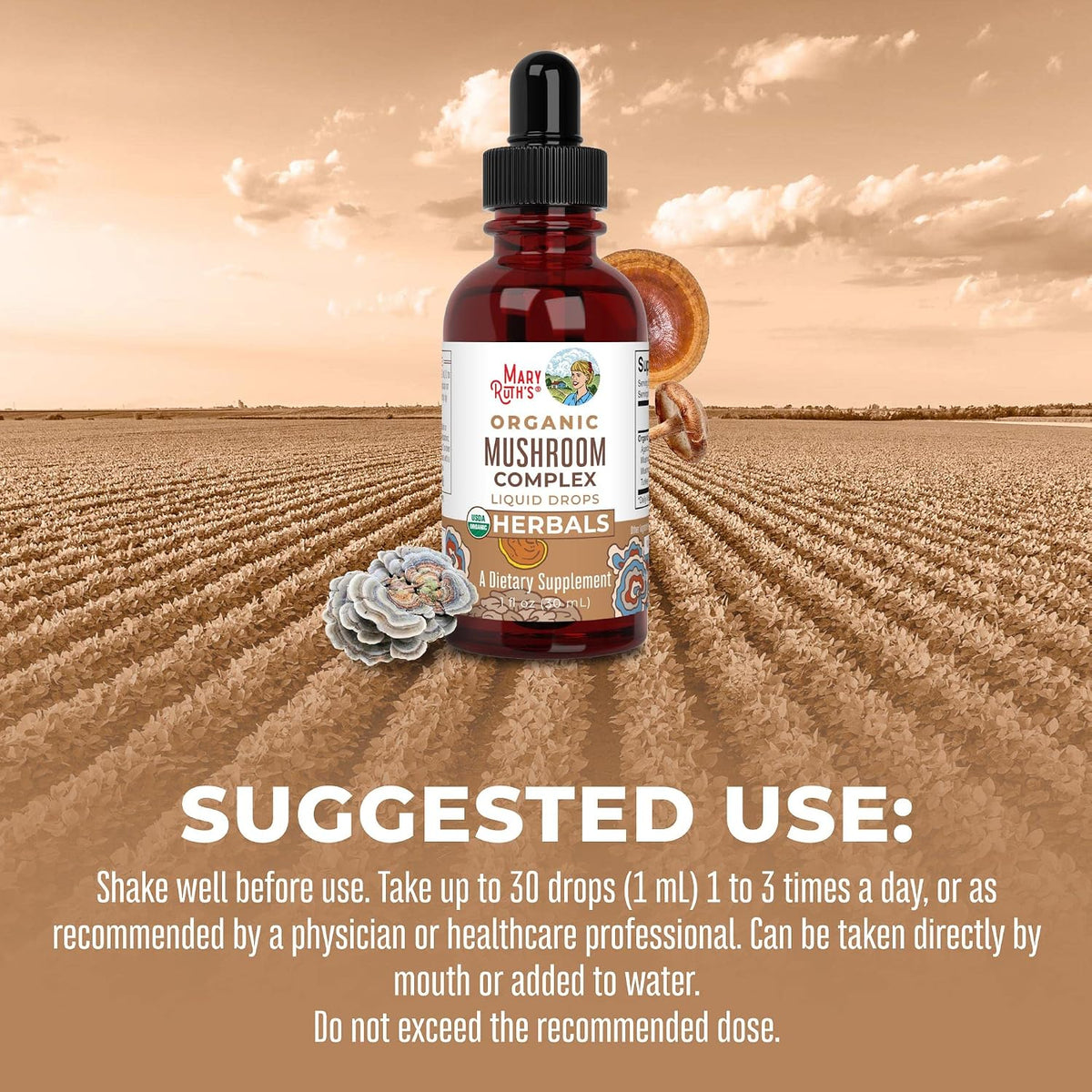 MARYRUTH'S Lymphatic Support Drops & Organic Mushroom Complex | USDA Organic, Clean Label Project Verified(R) | Vegan, Non-GMO, Sugar-Free | Immune Support, Focus & Overall Health - Image 9