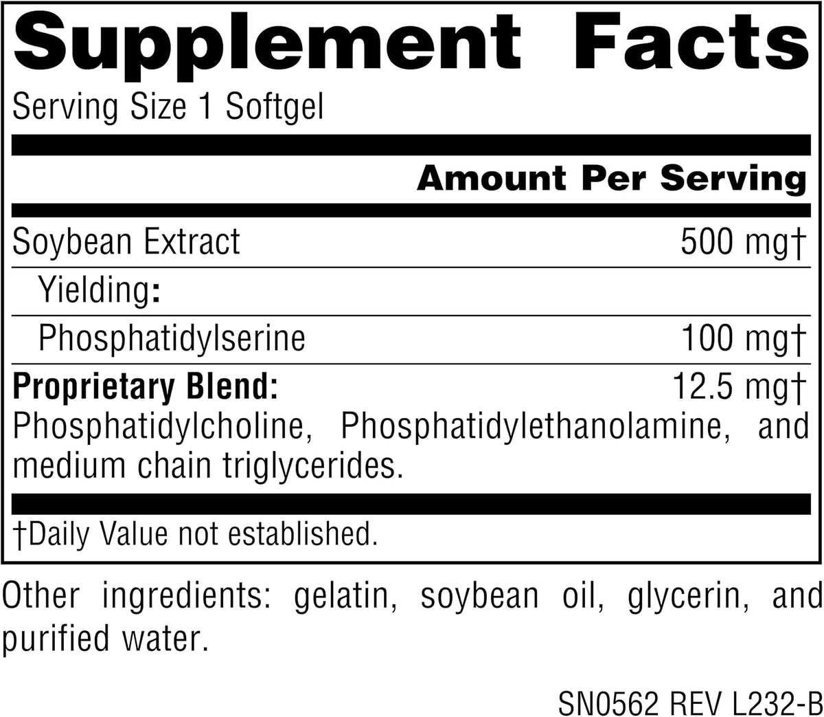 Source Naturals Phosphatidyl Serine Complex softgels capsule close up