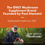 Host Defense Breathe mushroom capsules bottle side angle view