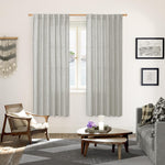 YoungsTex 72 inch semi sheer curtains textured fabric close up