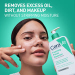 CeraVe daily face wash for normal to oily skin ingredients list close up