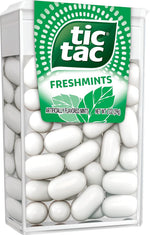 Premium Tic Tac Strawberry and Cream multipack arranged for a fresh breath routine display.