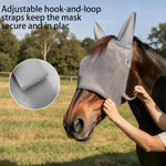 Close up of breathable micromesh material on Raelitego horse mask