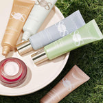 Clarins makeup base product components and branding view