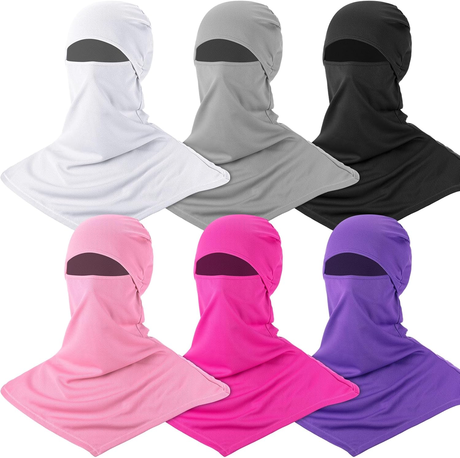 Syhood 6 pieces balaclava face cover set front view