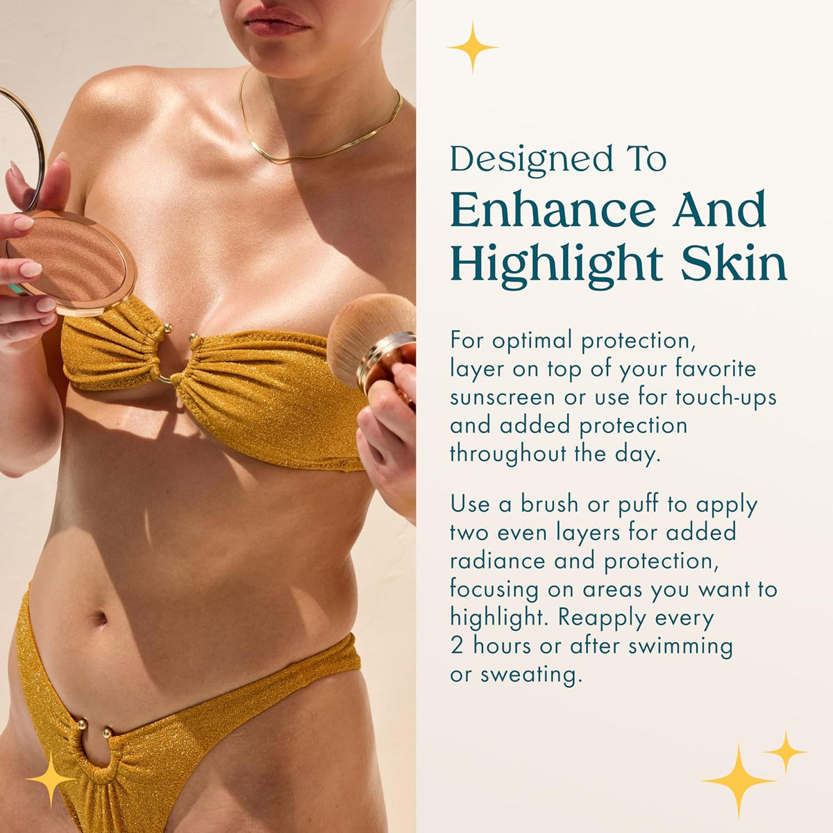 Kopari Sun Veil Illuminating Sunscreen SPF 30 texture and sheen swatch